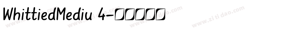 WhittiedMediu 4字体转换